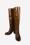 Delevinge Cognac Tall Boot - oobashIndia