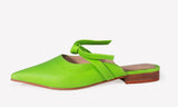 Slip On Mule Siciliana Pop up Green - oobashIndia