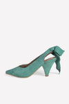 Sling Back Pump Olivia Emerald Green - oobashIndia
