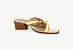 Square toe slip-on Mule Yellow - oobashIndia