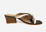 Square toe slip-on Mule White - oobashIndia