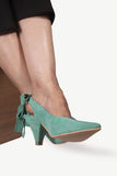 Sling Back Pump Olivia Emerald Green - oobashIndia