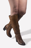 Delevinge Cognac Tall Boot - oobashIndia
