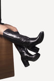 Delevinge Black Tall Boot - oobashIndia