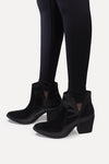 Tempa Black Ankle Boot - oobashIndia