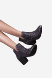 Tempa Glitter Ankle Boot - oobashIndia